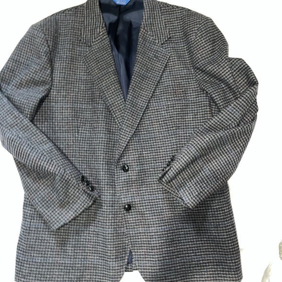 Pendleton Other - Pendleton Gray Blue 100% Wool‎ Blazer Sport Coat Jacket Sz Tweed 48 R
